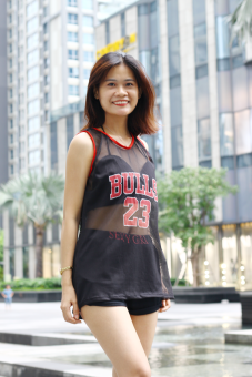 Set đồ bơi bikini 3 mảnh áo lưới bulls đi biển 23 thời trang