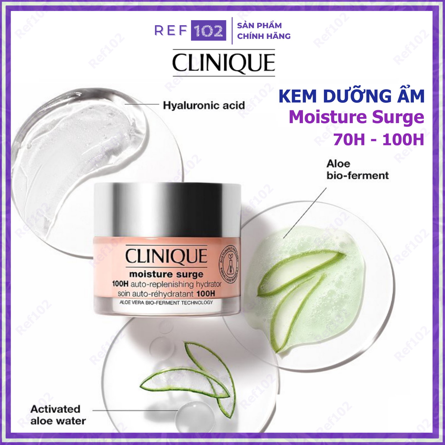 Kem dưỡng ẩm clinique moisture surge 100h 72h 125ml ref102