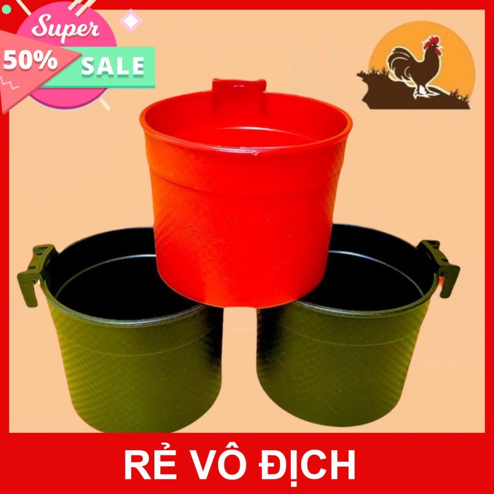 Máng tròn dành cho gà nòi kt đen đỏ