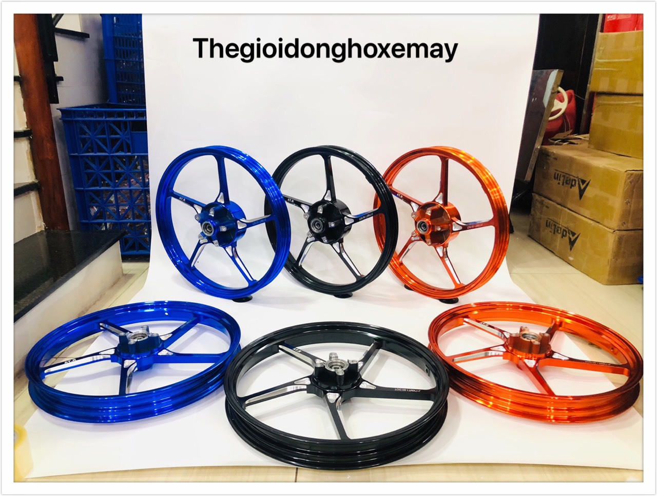 Mâm atracing cnc 5 cây xéo exciter 150