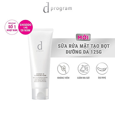 Sữa rửa mặt tạo bọt dưỡng da d program essence in cleansing foam 120g