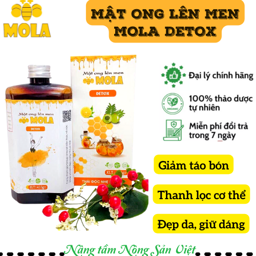 Mật Ong Lên Men Detox 330ml - Mật ong lên men Mola detox hỗ trợ tiêu hóa