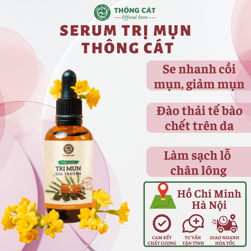 Thảo dược chấm mụn Đông y gia truyền Thông Cát (Since 1918)-  Phù hợp với mọi loại da, cải thiện tạm biệt làn da mụn chỉ sau 7 ngày
