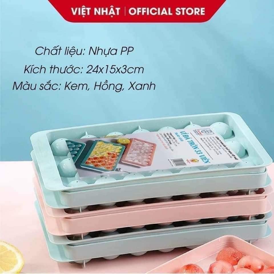Khay làm đá viên tròn, Khay đá Việt nhật, khay đá có nắp, khay đá