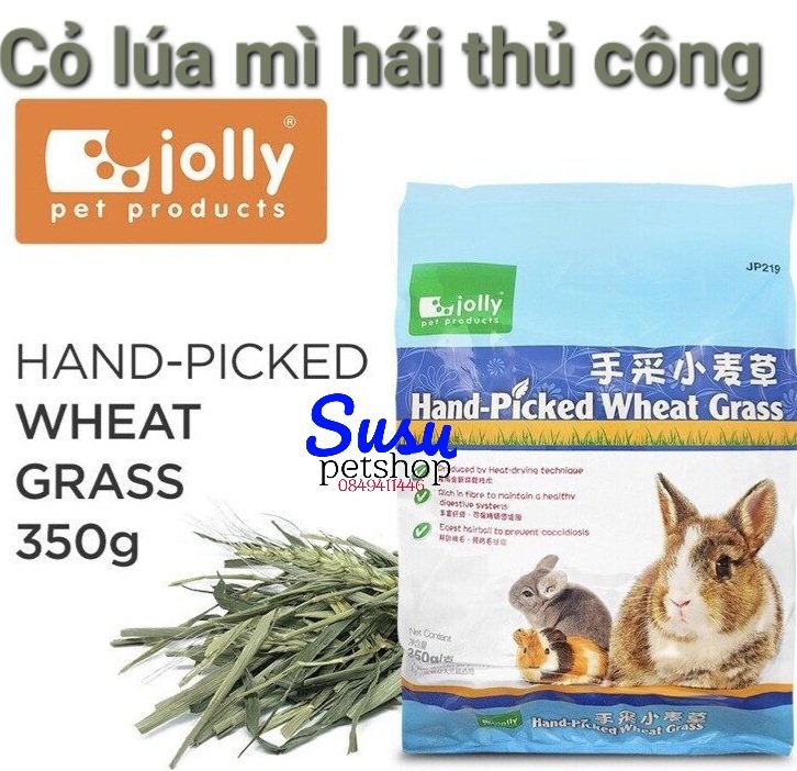 Cỏ lúa mì hái thủ công 350g -hàng jolly- jp219