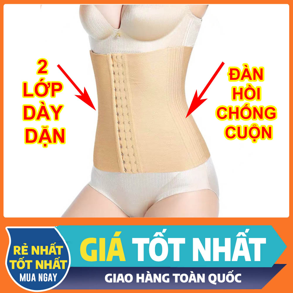 Hàng Cao Cấp Đai Nịt Xịn Dày Mịn Giảm Mỡ Thon Eo Chống Cuộn Co Giãn Thoải Mái - Gen Nịt Bụng Giảm Mỡ Bụng Sau Sinh Thon Gọn Vòng Eo - Đai Nịch Bụng