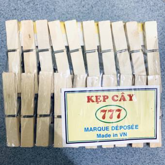 Lốc 100 kẹp gỗ không màu kẹp phơi quần áo bằng cây, kẹp cây