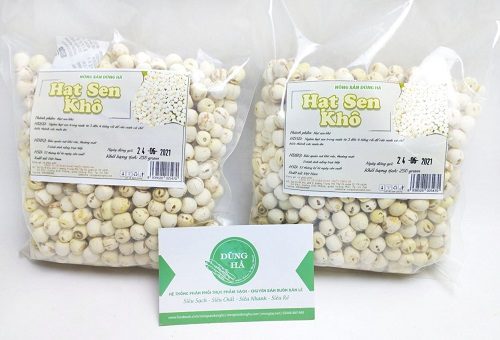Hạt sen khô cắt đầu thông tâm loại đặc biệt
