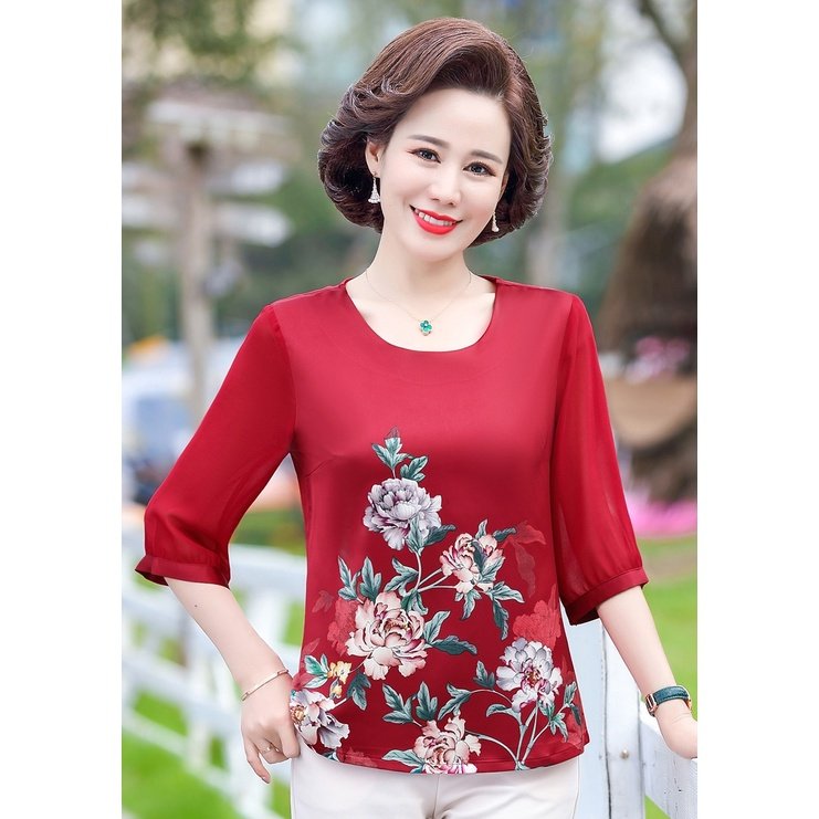Áo trung niên cho mẹ a561