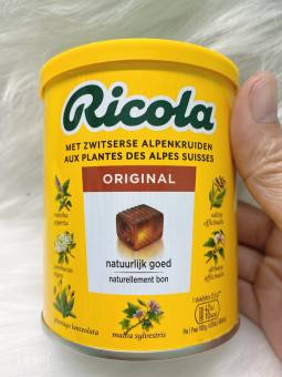 Kẹo ngậm giảm ho Ricola Đức 250g Original chính hãng của Mỹ