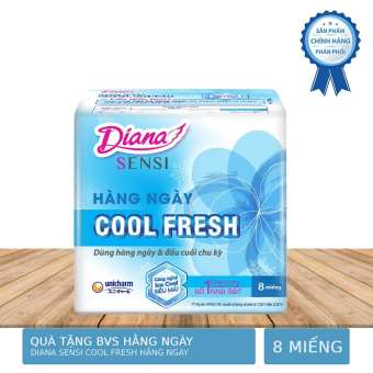 Bịch 8 Miếng Băng Vệ Sinh Diana Sensi Cool Fresh Hằng Ngày