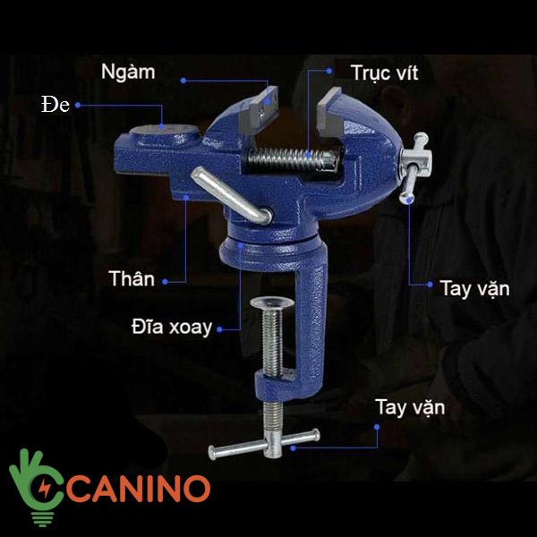 Ê tô kẹp bàn 360 độ cỡ lớn