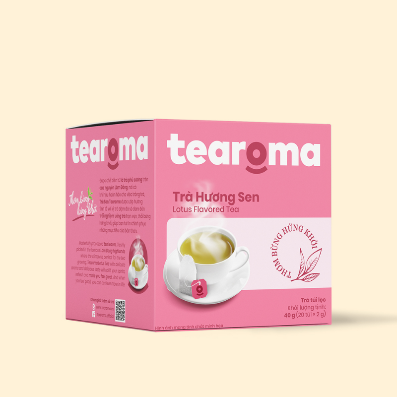 Trà sen túi lọc tearoma 20 x 2gr