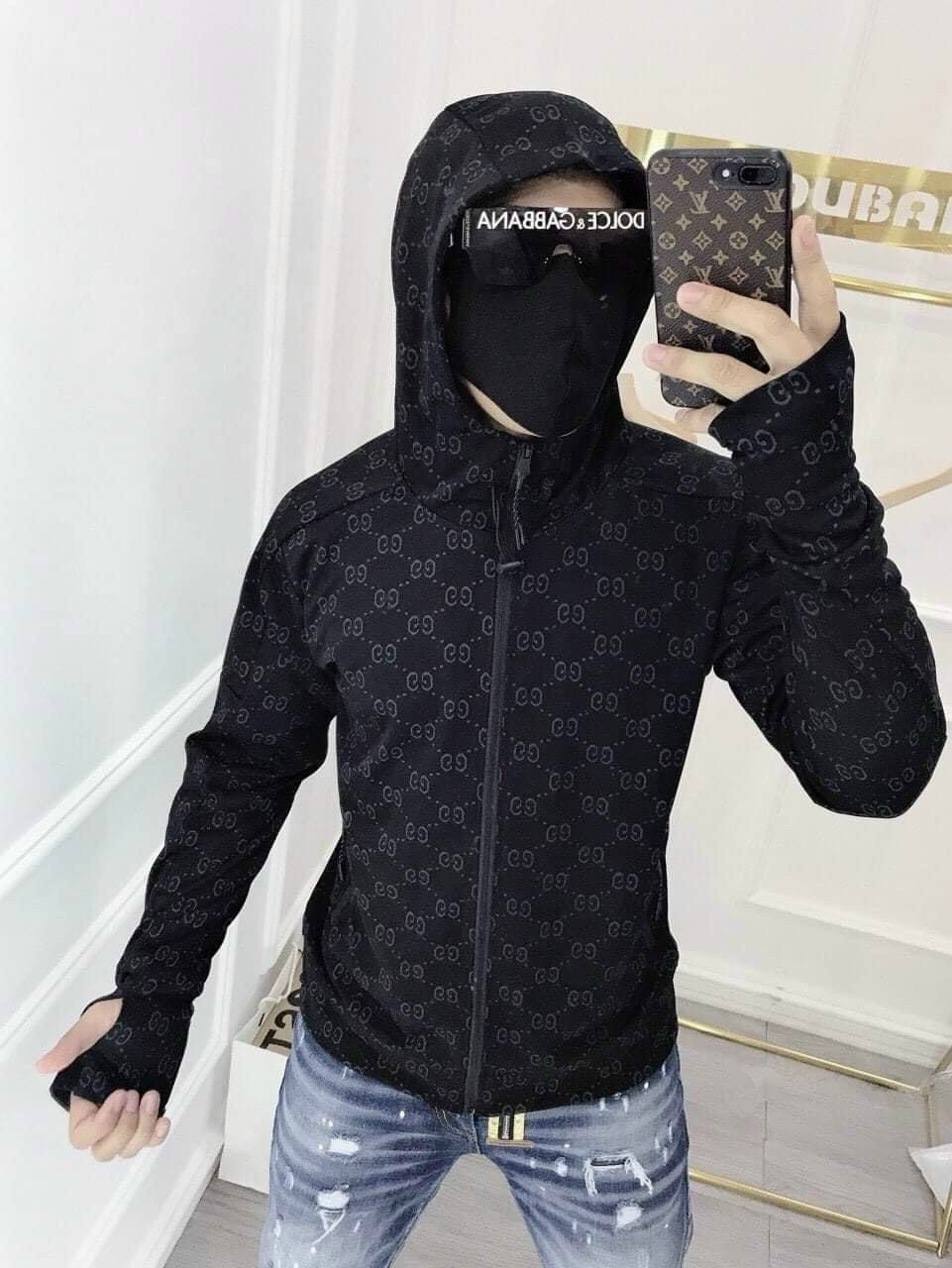 Áo khoác chống nắng nam nữ cao cấp họa tiết nổi có túi trong thời trang King168 , áo khoác thun loại xịn cao cấp C53