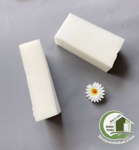 Mút xốp bọt biển lau chùi bảng lau chùi cửa kính đồ đạc mút rửa xe - cục lớn 20cm x 10cm