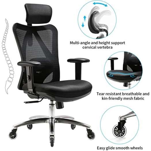 Hỏa Tốc 30 Phút Sihoo M18 Ghế Công Thái Học Văn Phòng Sihoo M18 Bảo Vệ Cột Sống Chính Hãng