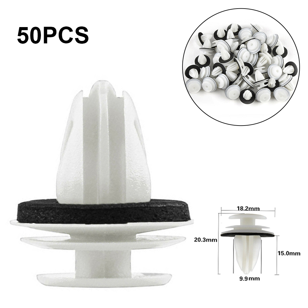 Kpqsea 100pcs Car Door Bumper Fixed Clips Door Liner Fixed Clamp Bumper Fender Clips for Toyota Camry Corolla Reiz