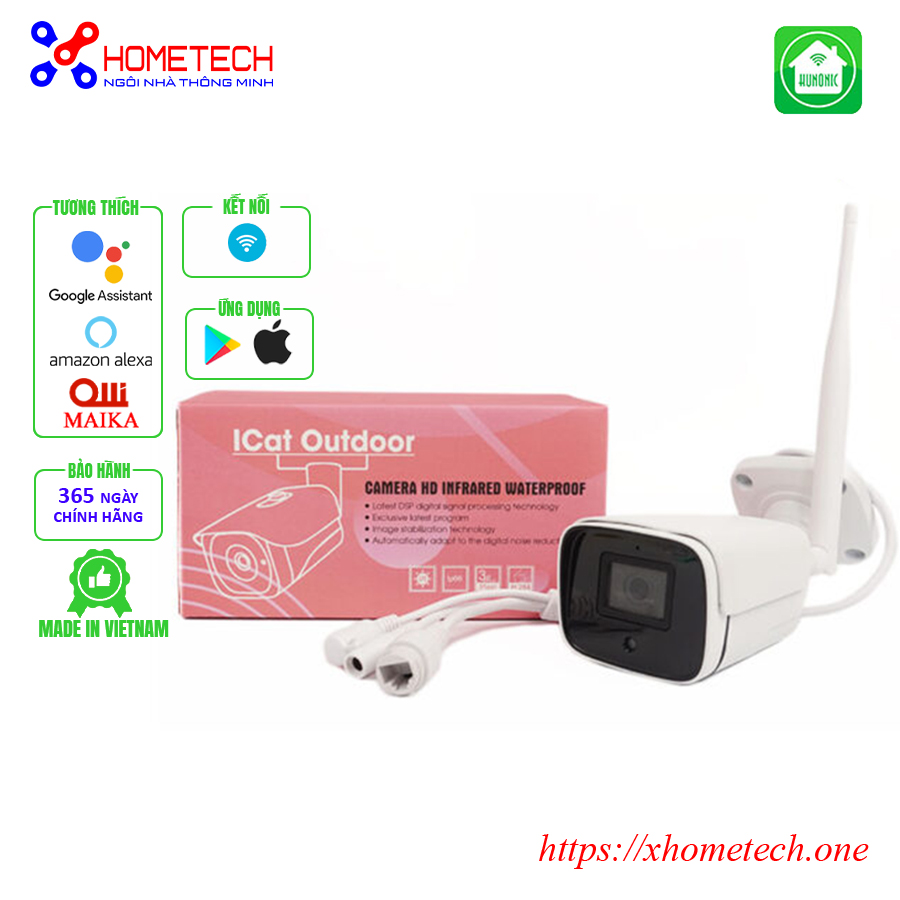 Camera Wifi Huonic ICat Outdoor - Xhometech