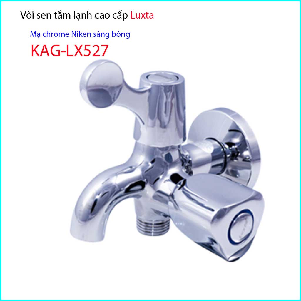 Vòi sen tắm lạnh gắn tường Luxta KAG-LX527, củ sen lạnh tay gạt tay vặn xả nước mạnh sử dụng siêu bền