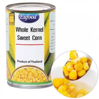 Ngô Ngọt Nguyên Hạt Eufoo Whole Kernel Sweet Corn 410g Thái Lan