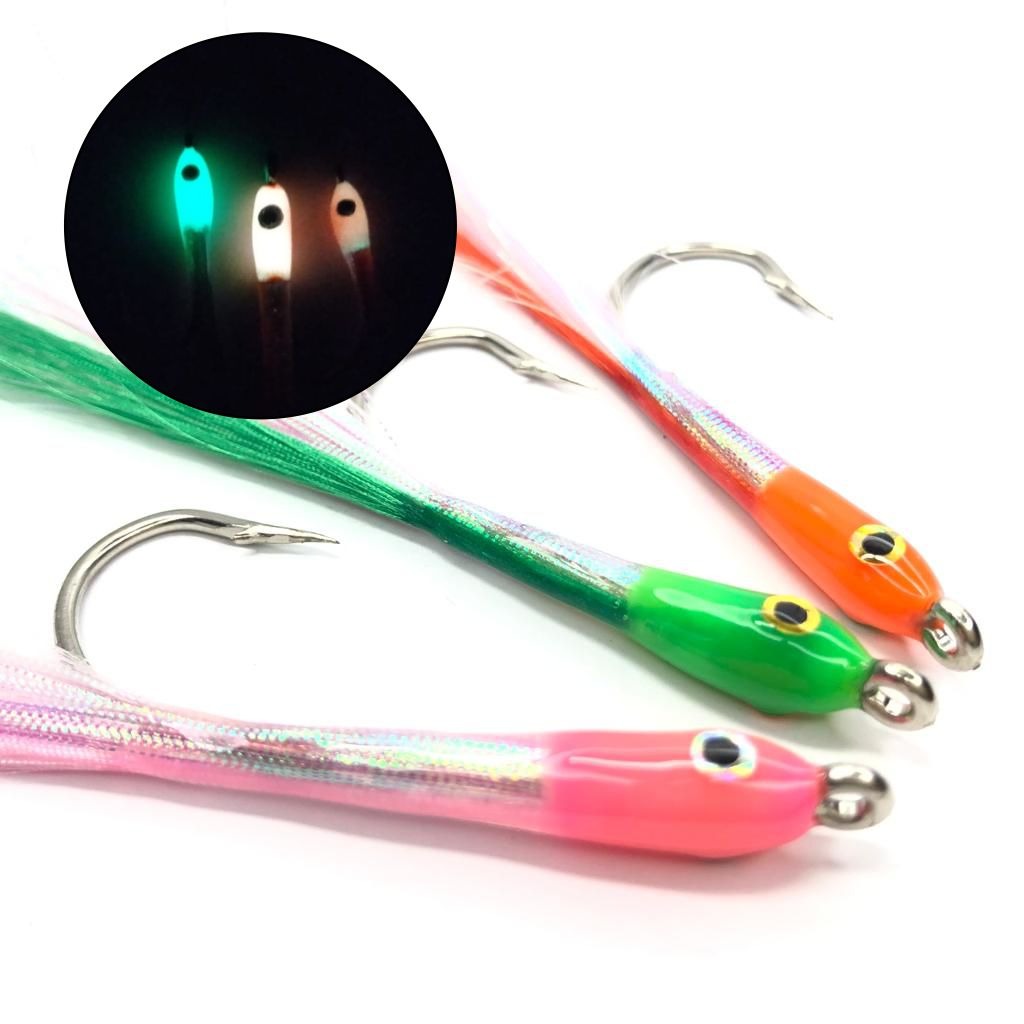 umpan casting sabiki micro lure glow in the dark