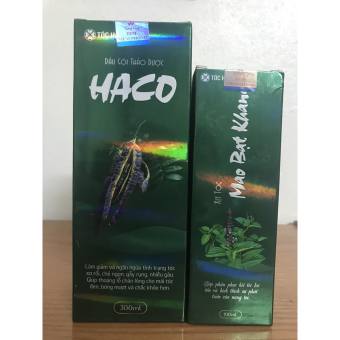 Combo: 1 Dầu Gội Thảo Dược Haco, 1 Tinh Dầu Xịt Mao Bạt Khang