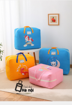 Túi du lịch in hoạ tiết siêu cute chất vải dù dày dặn