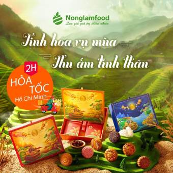 Bánh Trung Thu Thượng Hạng Nonglamfood | Set 2 4 6 Bánh | Quà tặng sang trọng đẳng cấp ý nghĩa dành cho người thân - gia đình - đối tác - bạn bè