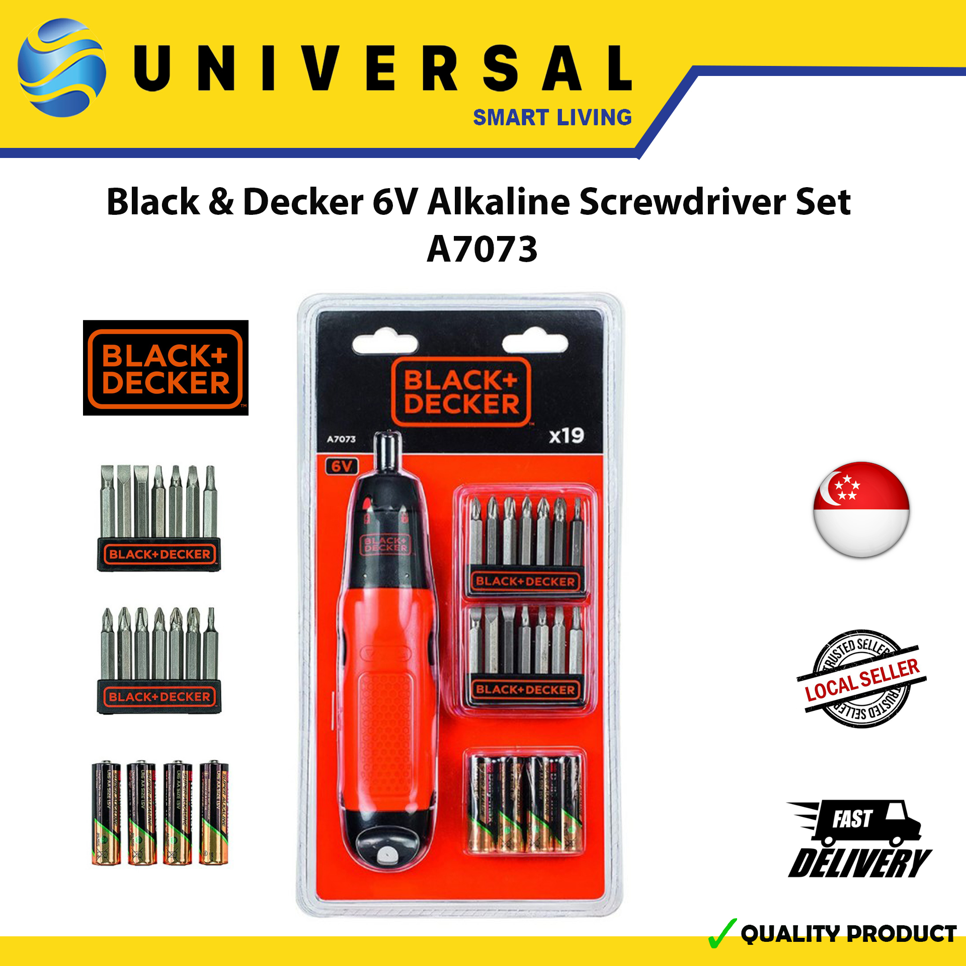 BLACK & DECKER Cordless Screwdriver A7073