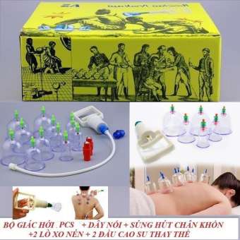 12 Cốc giác hơi không dùng lửa – Bộ giác hơi, Bộ giác hơi hút chân không