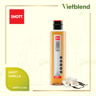 Syrup pha chế SHOTT - Vị Vani (Vanilla) - Chai 1L
