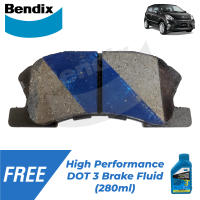 Bendix DB1380GCT Front Set Brake Pads for Toyota Wigo G 2014-2022 and E (Manual) 2017-2022