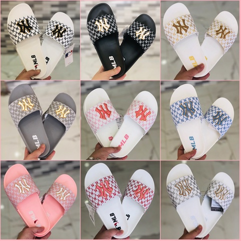 Dép nam nữ M.L.B ny unisex hàng cao cấp đầy đủ tem mác - Dép NY Quai Ngang Nam Nữ - dép ny nữ - dép ny nam - dép mlb quai ngang - dép mlb giá rẻ - dép mlb ny