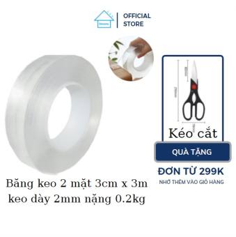 Băng keo hai mặt trong suốt siêu dính 3cm x 3m DOCONU | Băng keo 2 mặt siêu dính băng keo trong hai mặt băng keo 2 mặt trong suốt siêu dính. [ CAM KẾT BẢO HÀNH 1 ĐỔI 1]