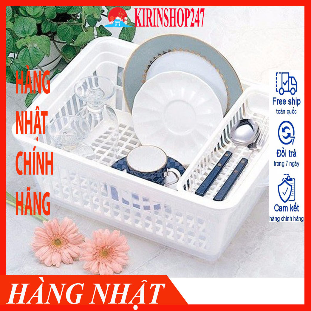 Giá úp bát đĩa có nắp Inomata Nhật Bản