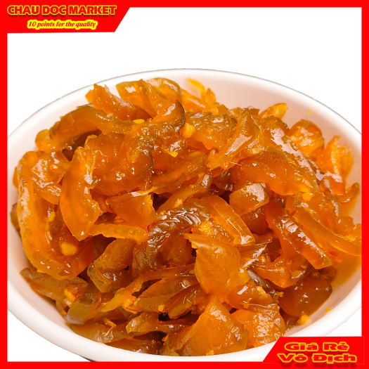 Dưa Mắm Dưa Gang Trộn Tỏi Ớt Châu Đốc Loại Ăn Liền Thơm Ngon Hủ 500gr