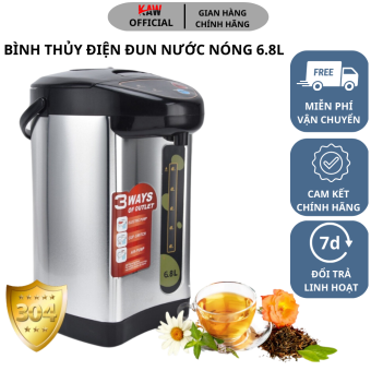 bình thủy điện, phích đun nước nóng, bình thủy đun nước, bình thủy điện 5 lít, Bình Thủy Điện Đun Nước Nóng 6.8L Electric Pot - Phíc Đun Nước Nóng Công Nghệ Nhật Bản, tiết kiệm điện, dễ sử dụng - Bảo Hành 12T