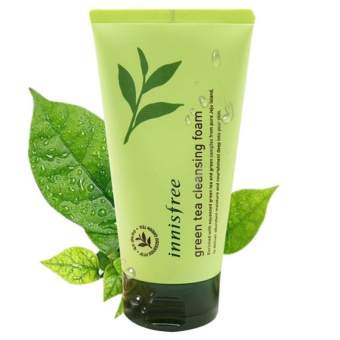 Sữa rửa mặt Innisfree Green Tea Foam Cleanser 150ml chiết xuất từ trà xanh giúp da trắng sáng, mịn màng, loại bỏ bụi bẩn, tái tạo làn da căng mịn