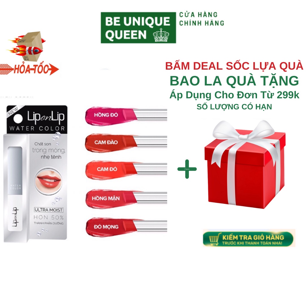 Son trang điểm dưỡng tối ưu Lip On Lip Water Color 2,2g