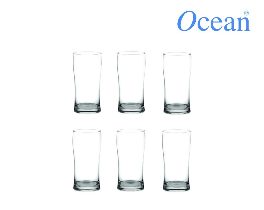 [Chính hãng] Bộ 6  Ly cafe đá dáng eo thủy tinh Ocean Sweet Bell 235ml, ly cốc thuỷ tinh đựng đồ uống