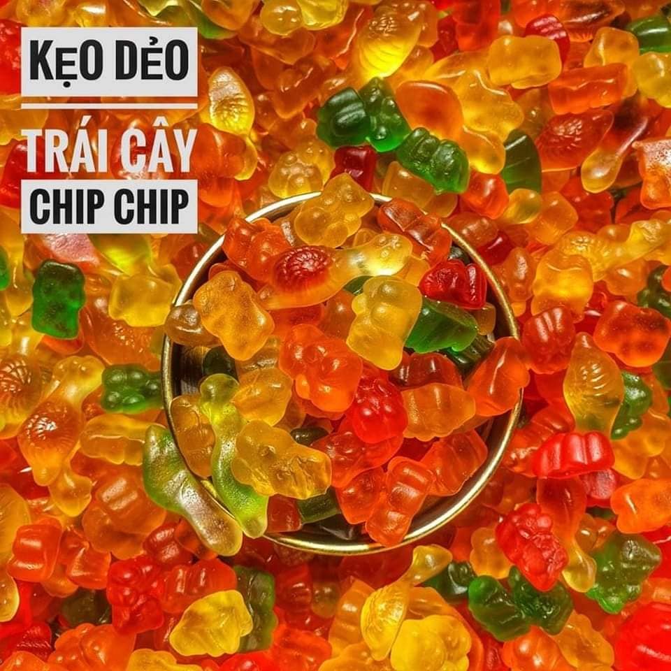 Kẹo dẻo chíp chíp hương trái cây mix vị siêu ngon ăn là nghiền