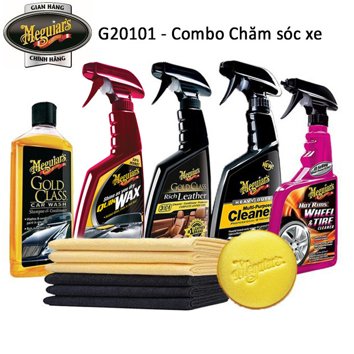 Meguiar's Combo Chăm sóc xe toàn diện G20101 (5 sản phẩm)