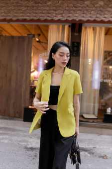 Áo blazer nữ tay ngắn Jissy cộc tay Maiimer 6 màu
