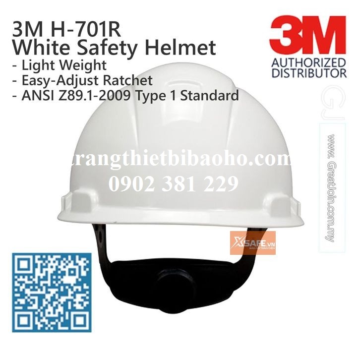 Nón bảo hộ lao động 3m h701r