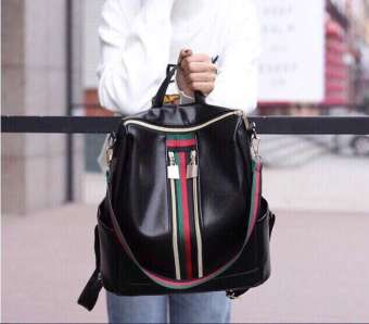 balo da thời trang với 2 khóa dọc phối màu nổi bật C101 AL