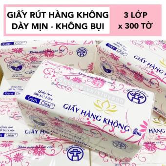 KHĂN GIẤY RÚT 300 TỜ x 3 LỚP SIÊU MỊN
