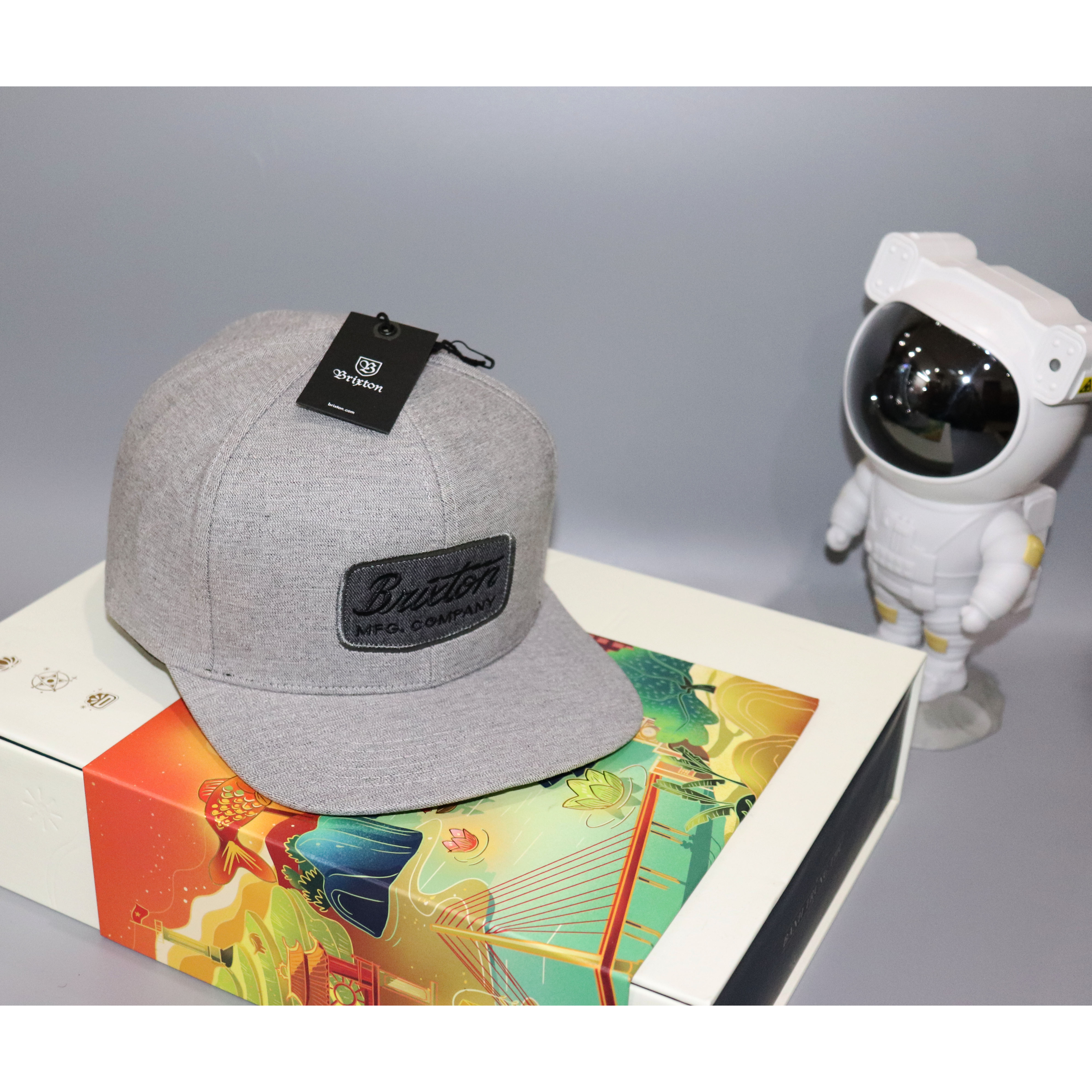 Nón Snapback Brixtonn Chuẩn Soái Ca Full Xám 2022.