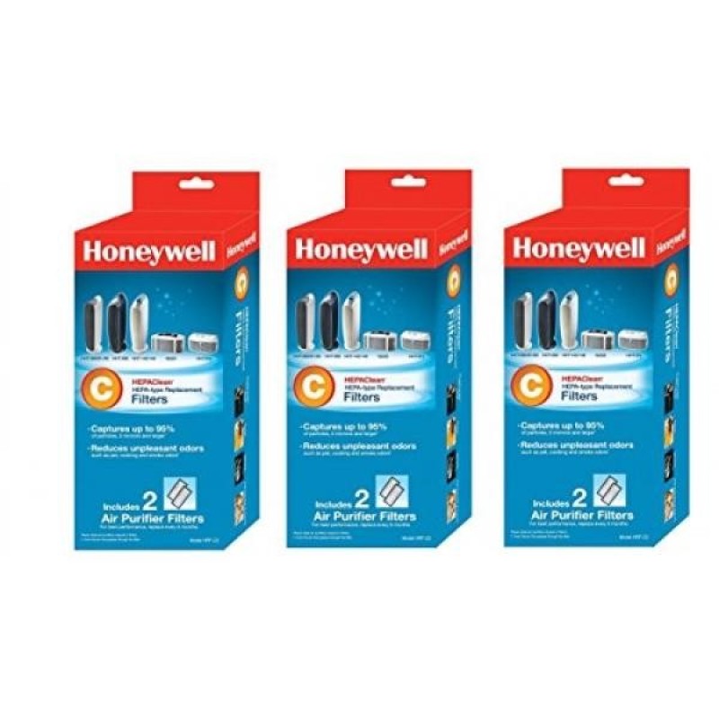 Honeywell HEPAClean Air Purifier Replacement Filter , HRF-C2/Filter (3 pack - 6 Filters Total) - intl Singapore