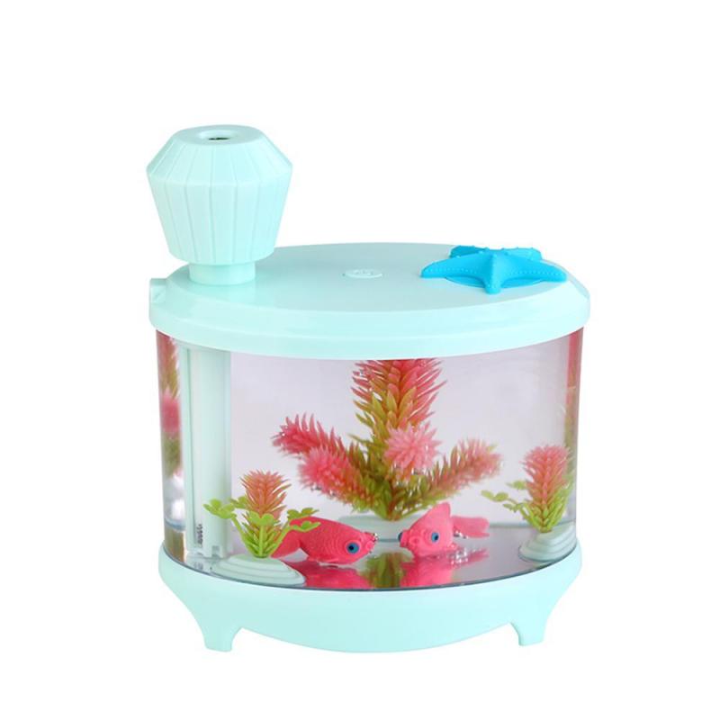 Leegoal 460ml USB Portable Small Fish Tank Cool Mist Aroma
Humidifier Air Purifier with 7 Cloor LED Lights and Timer for
Office Home Kids Bedroom(Green) - intl Singapore