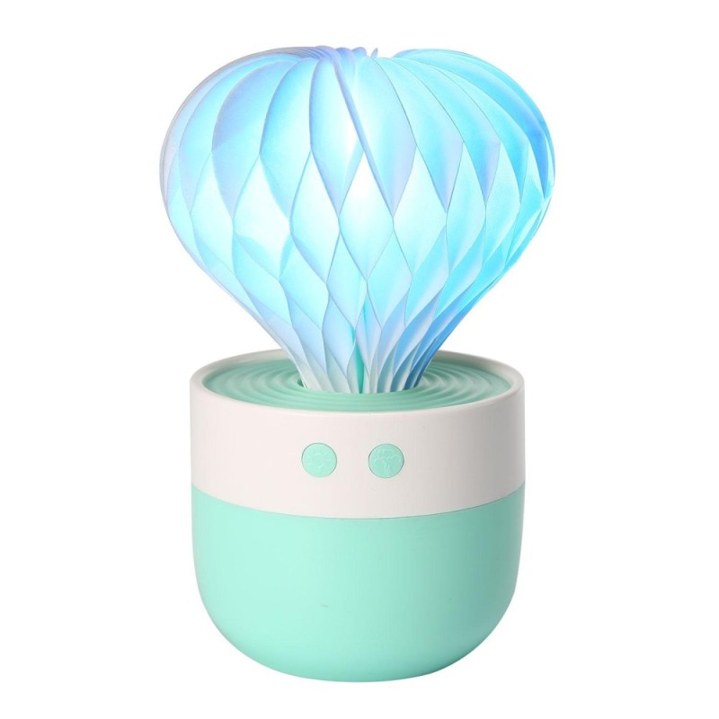 leegoal Cool Mist Humidifier, Mini Portable 7 Color LED Lights, Auto Shut-off For Home Bedroom Baby Room Office (Green) - intl Singapore